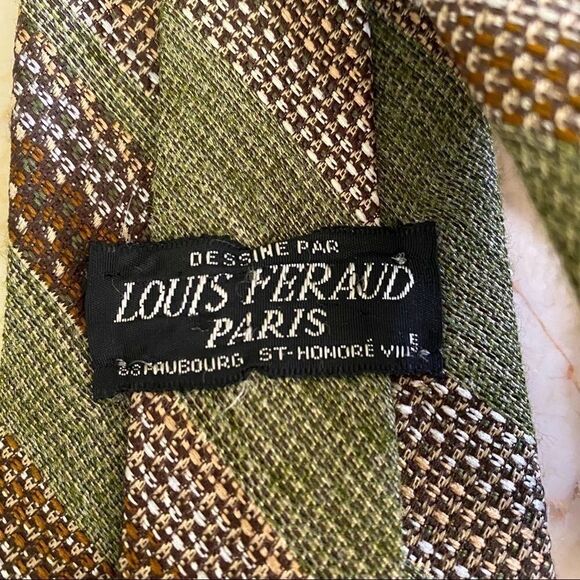 Vintage Louis Feraud Woven Neck Tie - Picture 5 of 5